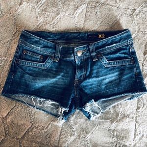 Express | X2 Quality Denim Distressed Shorts